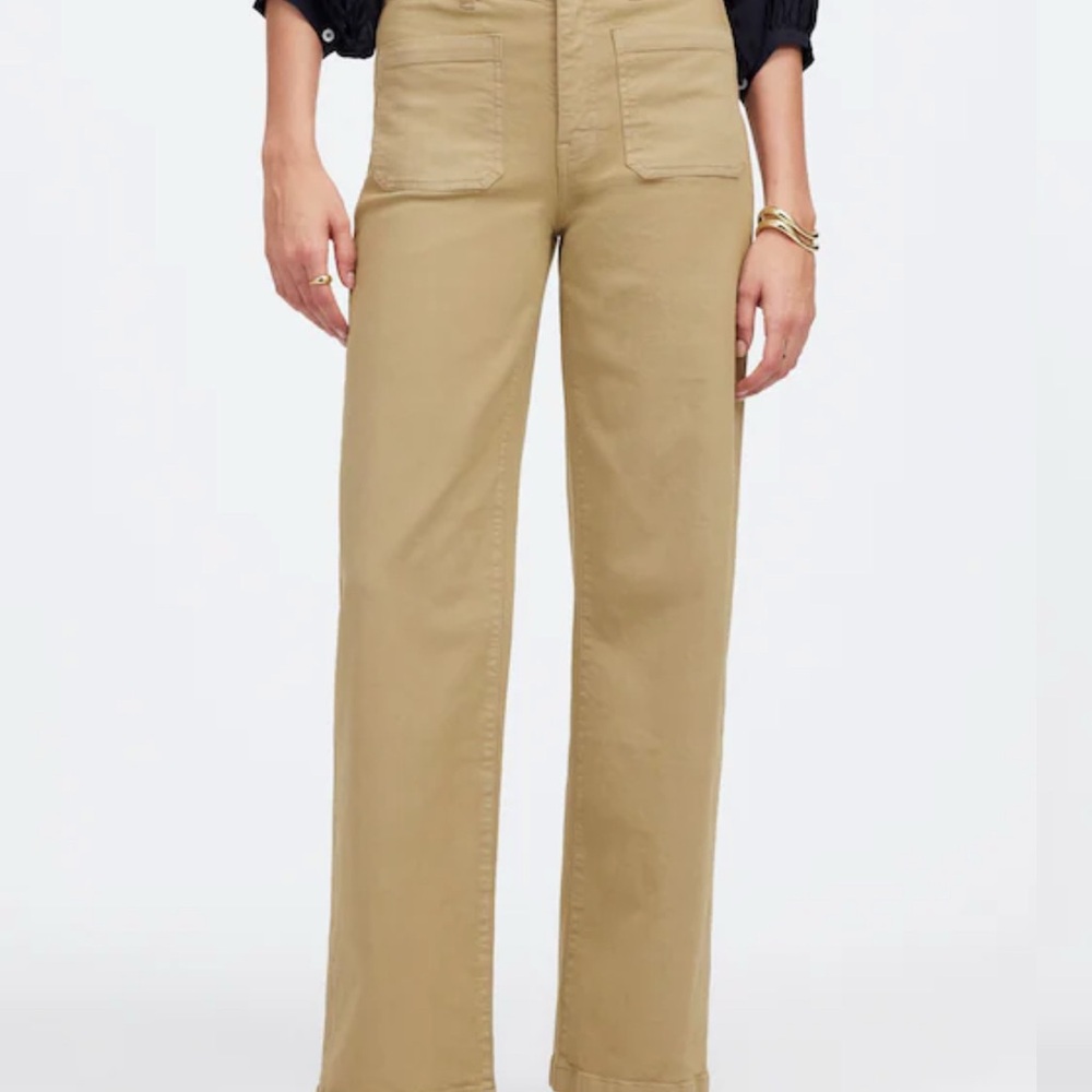 Madewell Tan Wide Leg Pants